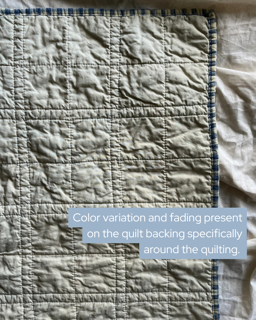 Butter & Blue Gingham - Perfectly Imperfect - Quilt