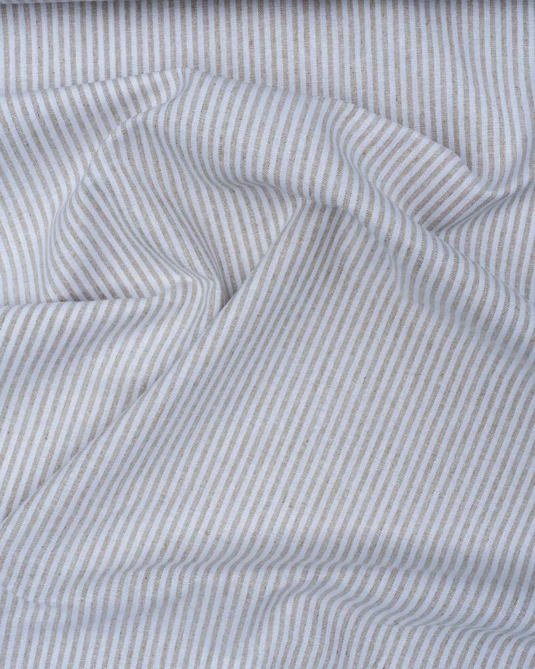 Natural Stripe ~ Essex Yarn Dyed Classic Woven