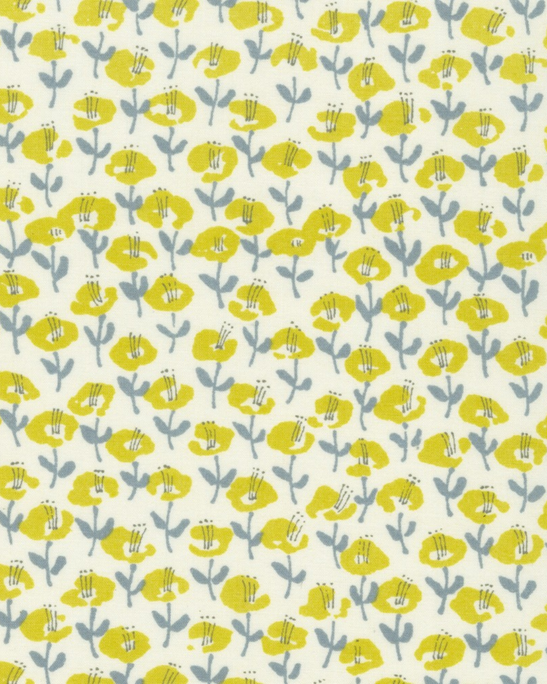 Lemon ~ Le Midi Lawn Floral