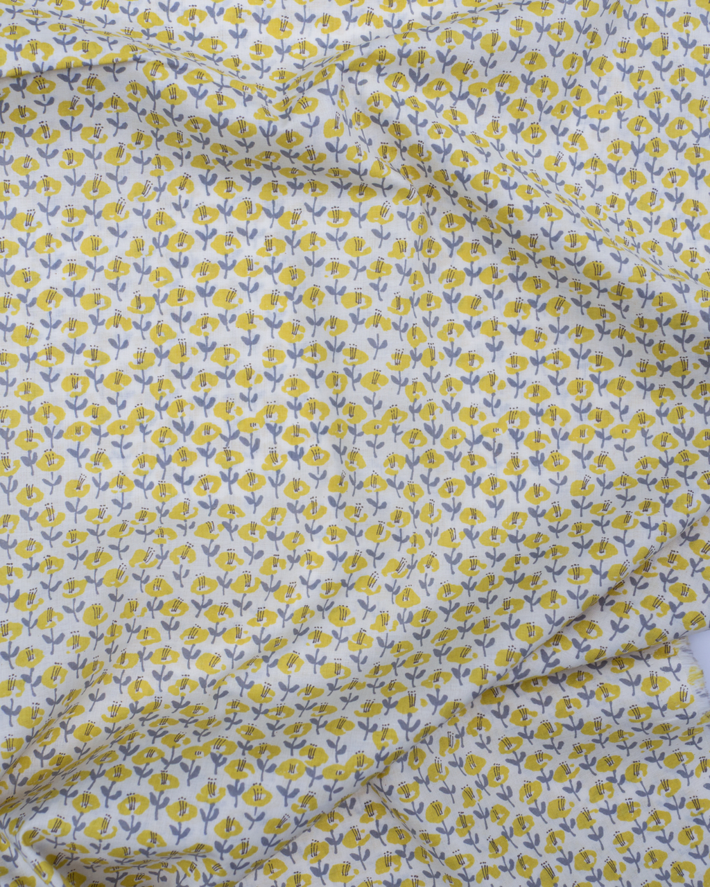 Lemon ~ Le Midi Lawn Floral