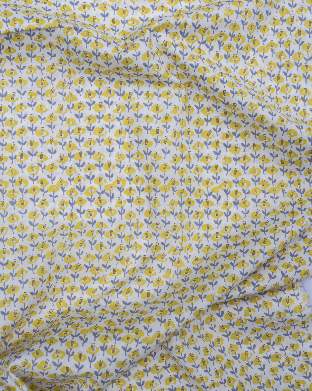 Lemon ~ Le Midi Lawn Floral