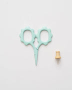 Mint Scallop Handle Embroidery Scissors