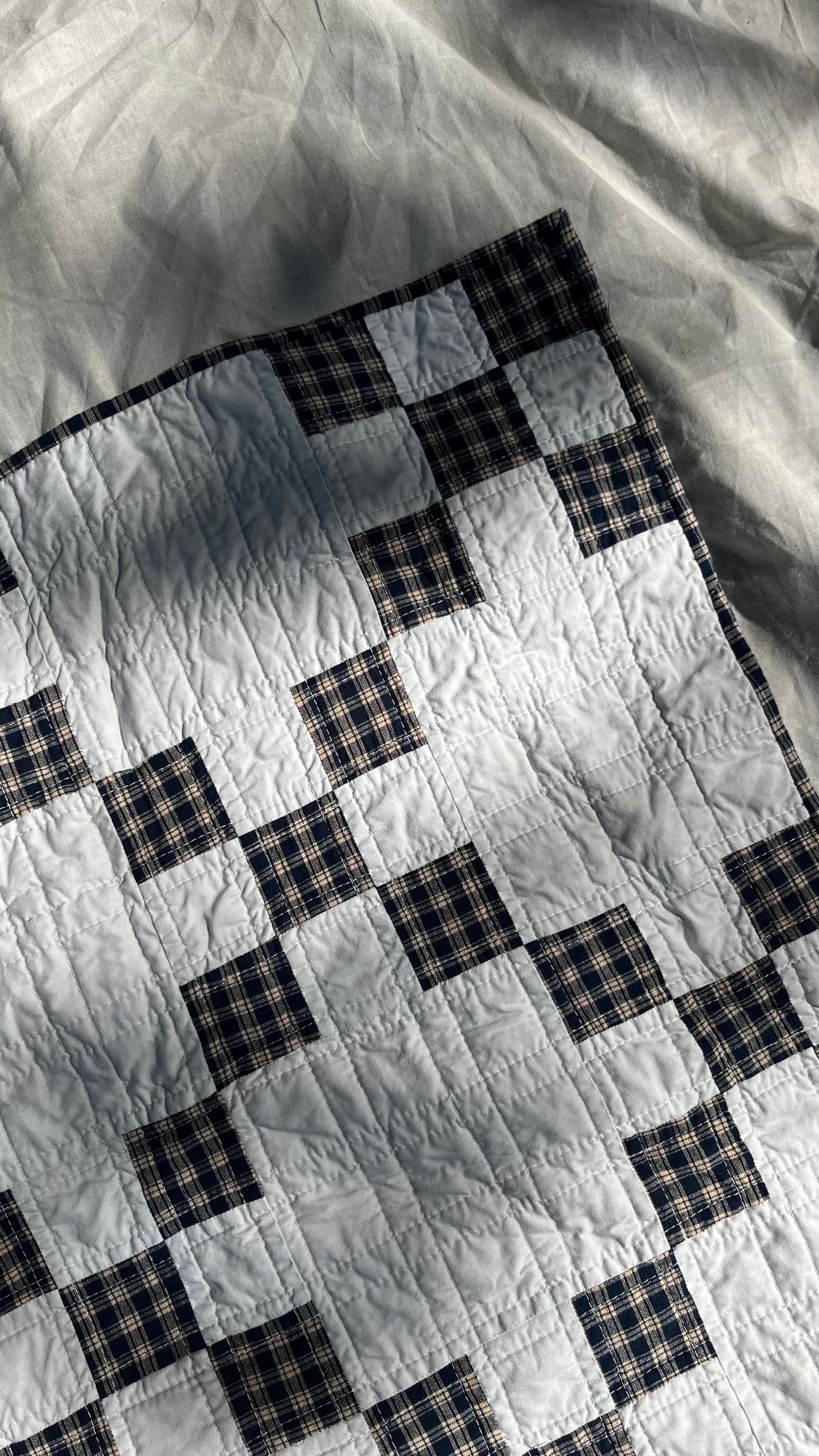 Blue Gingham Heirloom Quilt