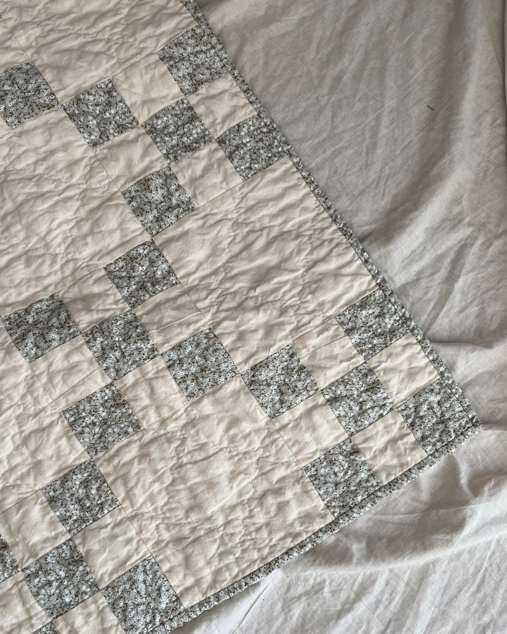 Sage Mini Floral Heirloom Quilt