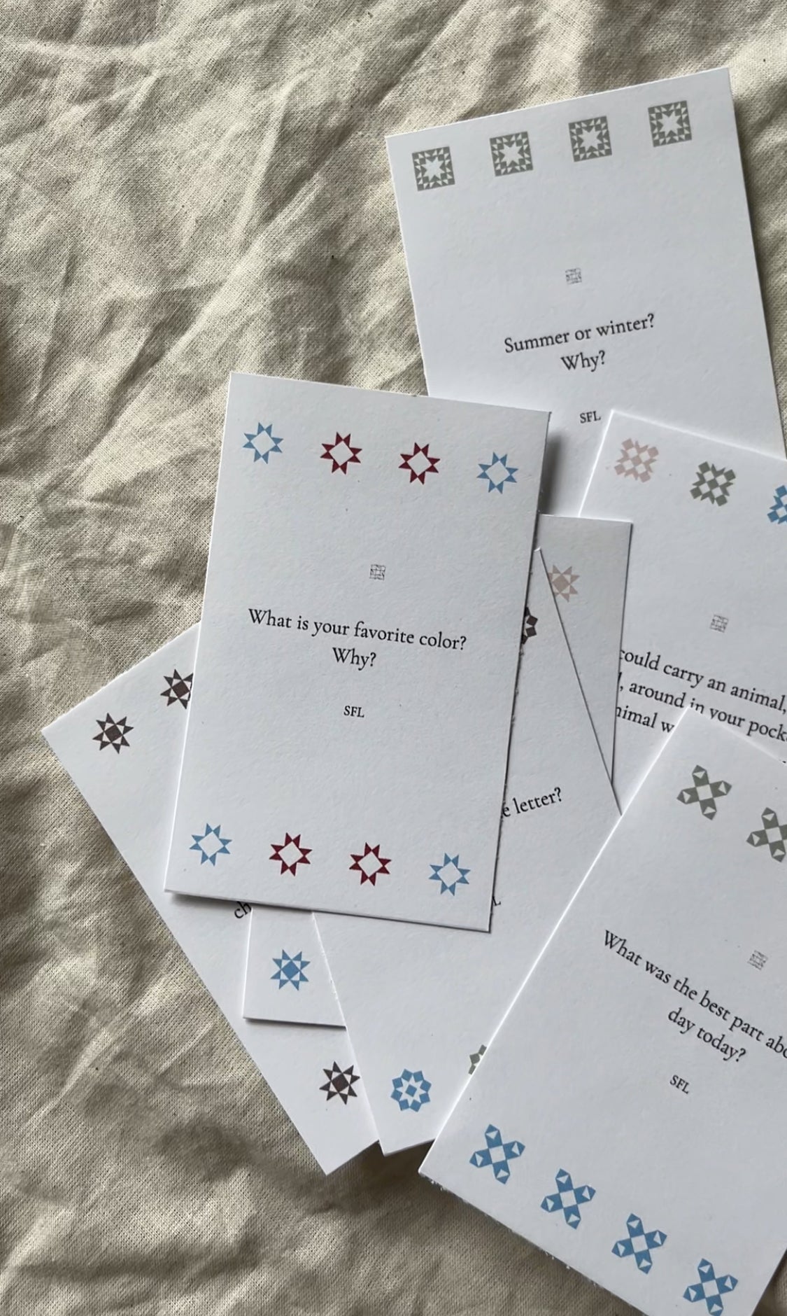 Conversation & Connection Cards ~ For kids & families